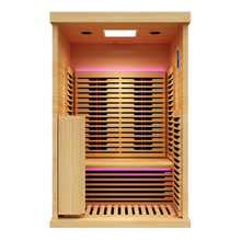 Load image into Gallery viewer, Peak Saunas Everest 2-Person Full Spectrum Infrared Sauna with Built-In XL Medical-Grade Red Light Therapy &amp; Smart WiFi App Control