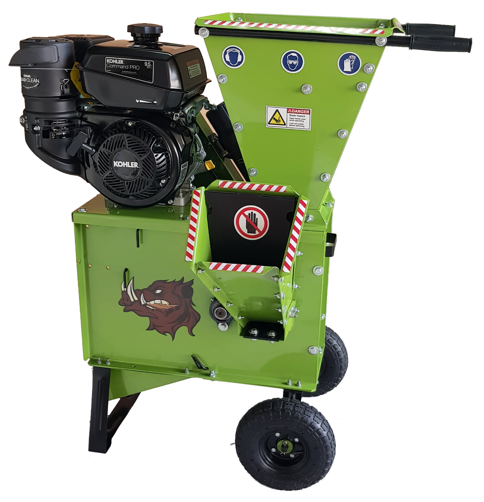 Yardbeast 2050 3-Inch Wood Chipper Shredder – 9.5HP Kohler Engine, Heavy-Duty Steel, Leaf & Branch Mulcher