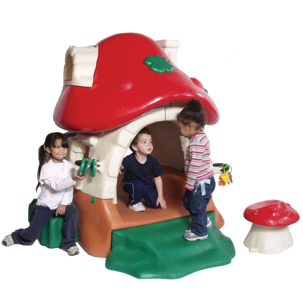 Mushroom Kottage Playhouse with Slide & Chair for Toddlers