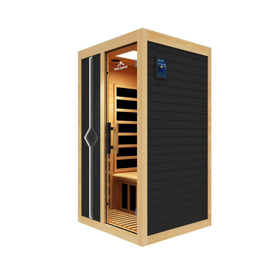Peak Saunas Olympus 1-Person FAR Infrared Sauna with Smart WiFi App Control