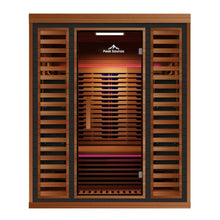 Load image into Gallery viewer, Peak Saunas Matterhorn 3-Person Full Spectrum Infrared Sauna with Built-In XL Medical-Grade Red Light Therapy &amp; Smart WiFi App Control