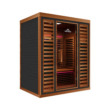 Load image into Gallery viewer, Peak Saunas Matterhorn 3-Person Full Spectrum Infrared Sauna with Built-In XL Medical-Grade Red Light Therapy &amp; Smart WiFi App Control