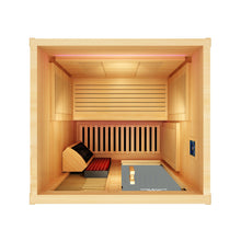 Load image into Gallery viewer, Peak Saunas Everest 2-Person Full Spectrum Infrared Sauna with Built-In XL Medical-Grade Red Light Therapy &amp; Smart WiFi App Control