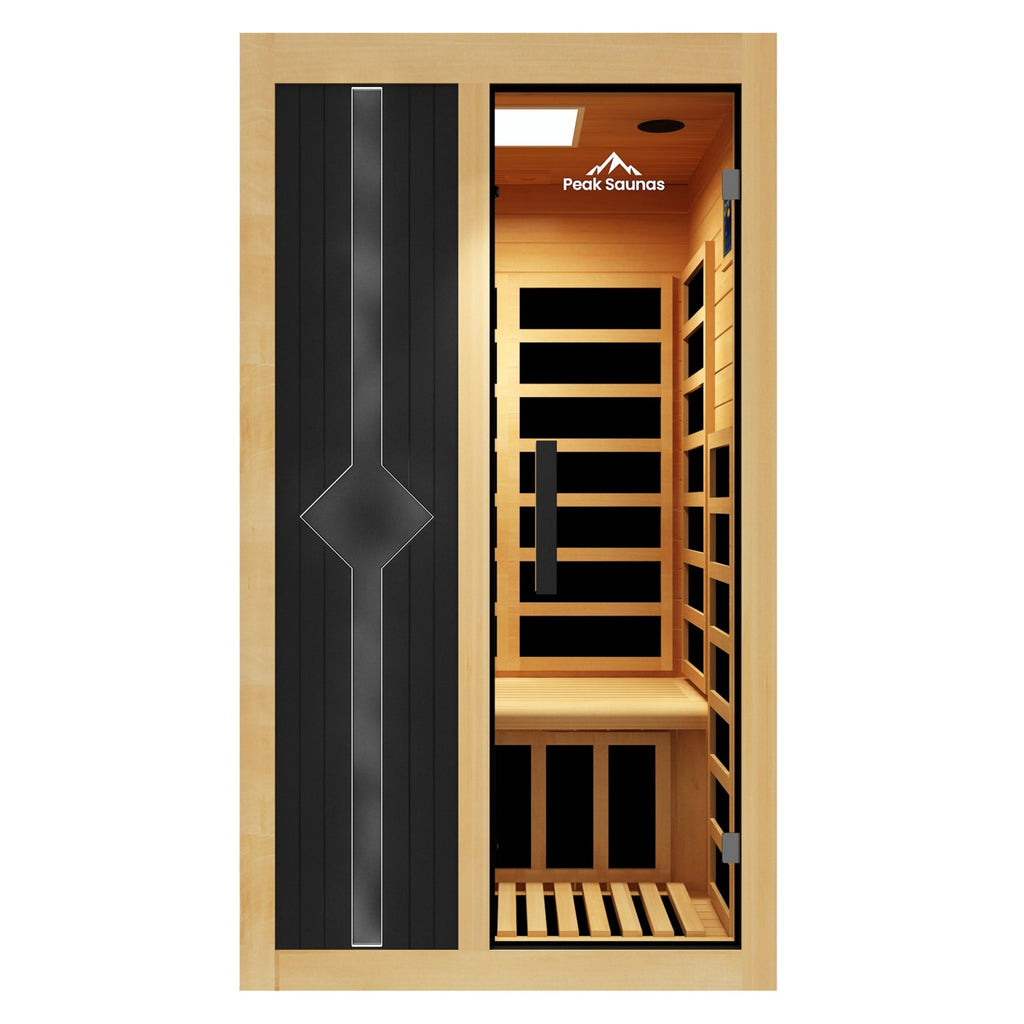Peak Saunas Olympus 1-Person FAR Infrared Sauna with Smart WiFi App Control