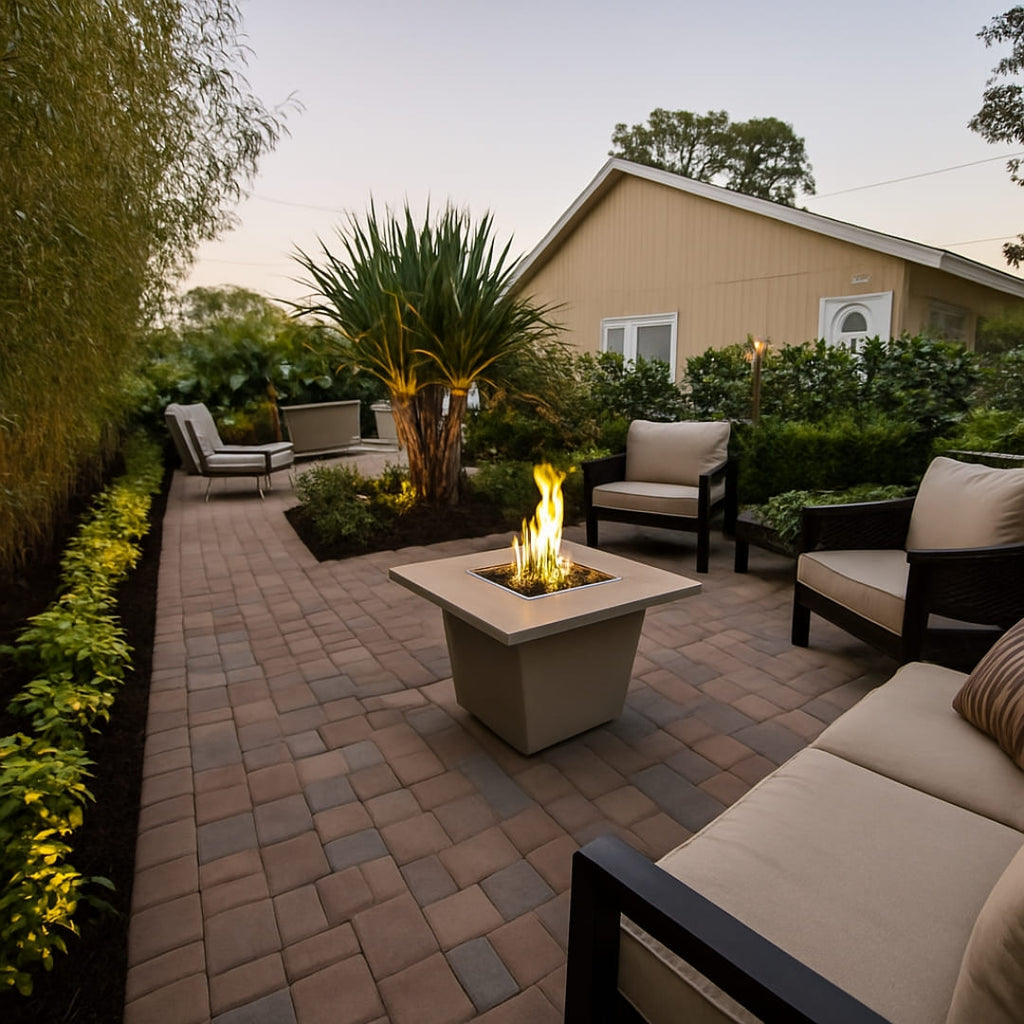 American Frye Cosmo Square Fire Table – Outdoor Gas Fire Pit