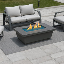 Load image into Gallery viewer, American Fyre Designs Contempo 52" Rectangular Fire Pit Table - Smoke Finish