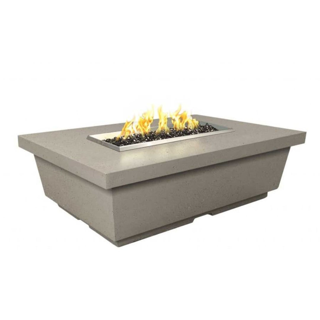 American Fyre Designs Contempo 52" Rectangular Fire Pit Table - Smoke Finish