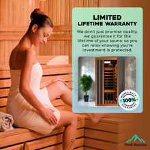 Load image into Gallery viewer, Peak Saunas Aspen 1-Person FAR Infrared Sauna with Smart WiFi App Control