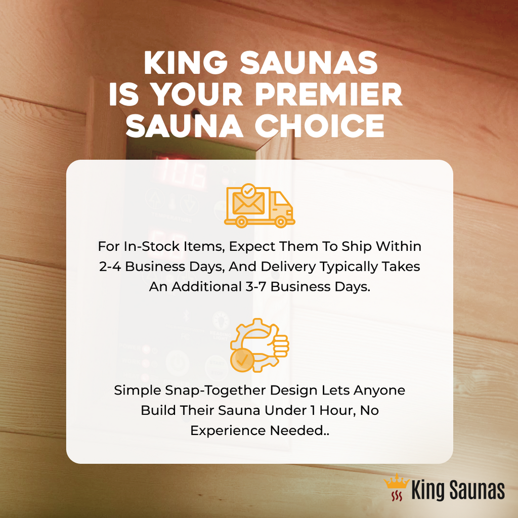 The Crown 2-Person Full Spectrum Infrared Sauna with Smart WiFi App Control