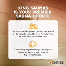 Load image into Gallery viewer, The Crown 2-Person Full Spectrum Infrared Sauna with Smart WiFi App Control