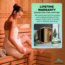 Load image into Gallery viewer, Peak Saunas Everest 2-Person Full Spectrum Infrared Sauna with Built-In XL Medical-Grade Red Light Therapy &amp; Smart WiFi App Control