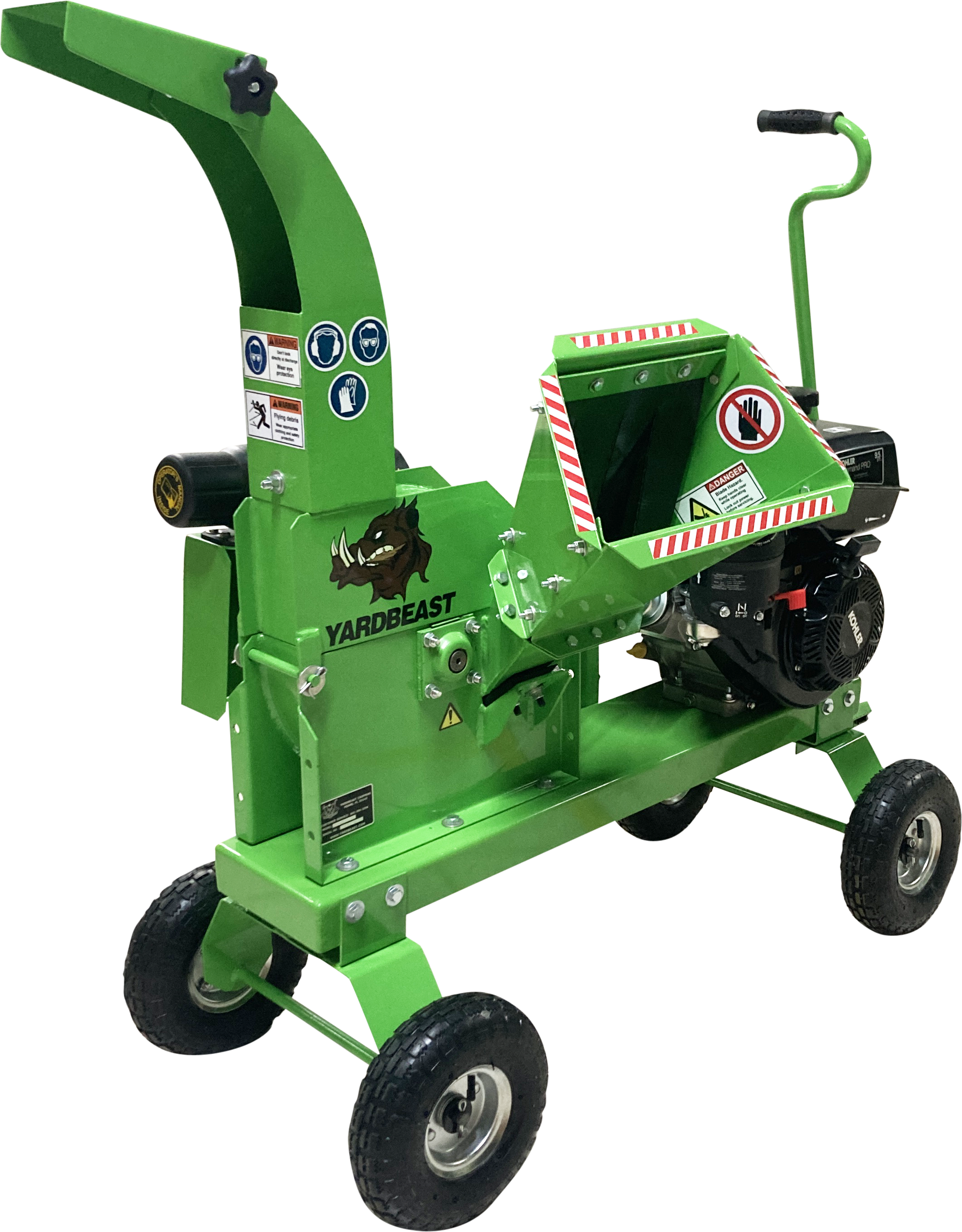 Yardbeast 2510 Wood Chipper – 9.5HP KOHLER Engine, 2.5" Capacity, Heavy-Duty Mulcher for Branches & Brush