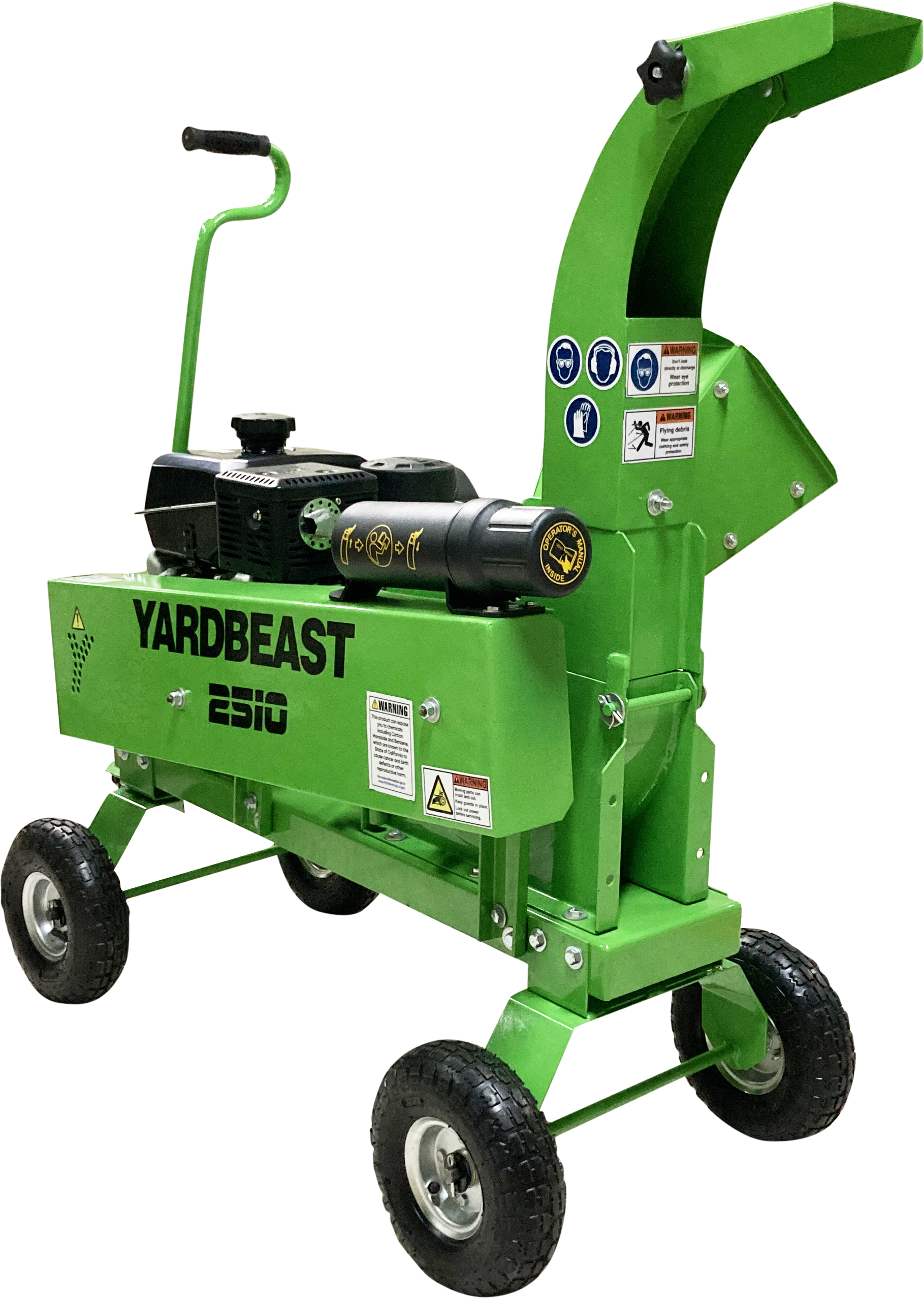 Yardbeast 2510 Wood Chipper – 9.5HP KOHLER Engine, 2.5" Capacity, Heavy-Duty Mulcher for Branches & Brush