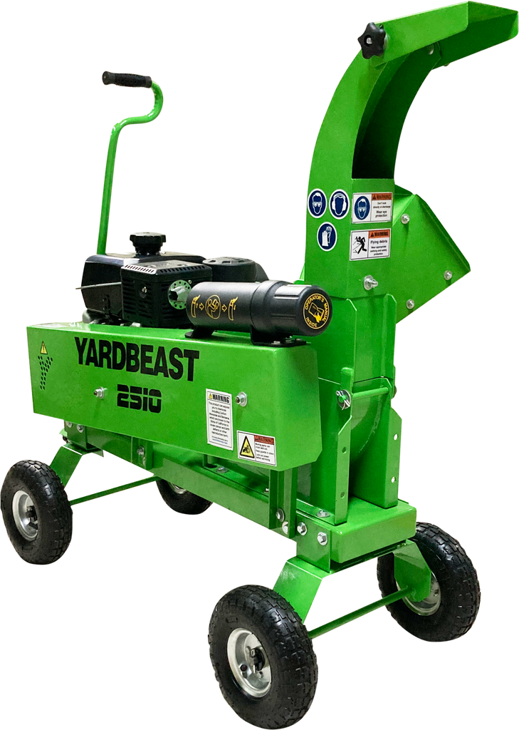 Yardbeast 2510 Wood Chipper – 9.5HP KOHLER Engine, 2.5" Capacity, Heavy-Duty Mulcher for Branches & Brush