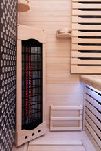 Load image into Gallery viewer, Peak Saunas Everest 2-Person Full Spectrum Infrared Sauna with Built-In XL Medical-Grade Red Light Therapy &amp; Smart WiFi App Control