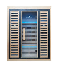 Load image into Gallery viewer, Peak Saunas Denali 3-Person Full Spectrum Infrared Sauna with Built-In XL Medical-Grade Red Light Therapy &amp; Smart WiFi App Control