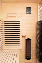 Load image into Gallery viewer, Peak Saunas Denali 3-Person Full Spectrum Infrared Sauna with Built-In XL Medical-Grade Red Light Therapy &amp; Smart WiFi App Control