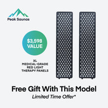 Load image into Gallery viewer, Peak Saunas Denali 3-Person Full Spectrum Infrared Sauna with Built-In XL Medical-Grade Red Light Therapy &amp; Smart WiFi App Control