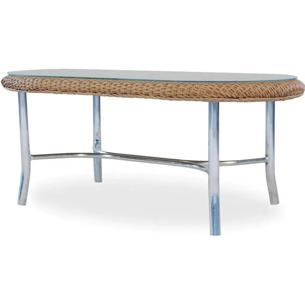 Weekend Retreat 43" Oval Cocktail Table by Lloyd Flanders