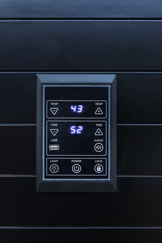 Peak Saunas Everest 2-Person Full Spectrum Infrared Sauna with Built-In XL Medical-Grade Red Light Therapy & Smart WiFi App Control