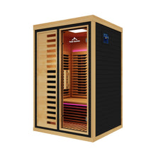 Load image into Gallery viewer, Peak Saunas Everest 2-Person Full Spectrum Infrared Sauna with Built-In XL Medical-Grade Red Light Therapy &amp; Smart WiFi App Control