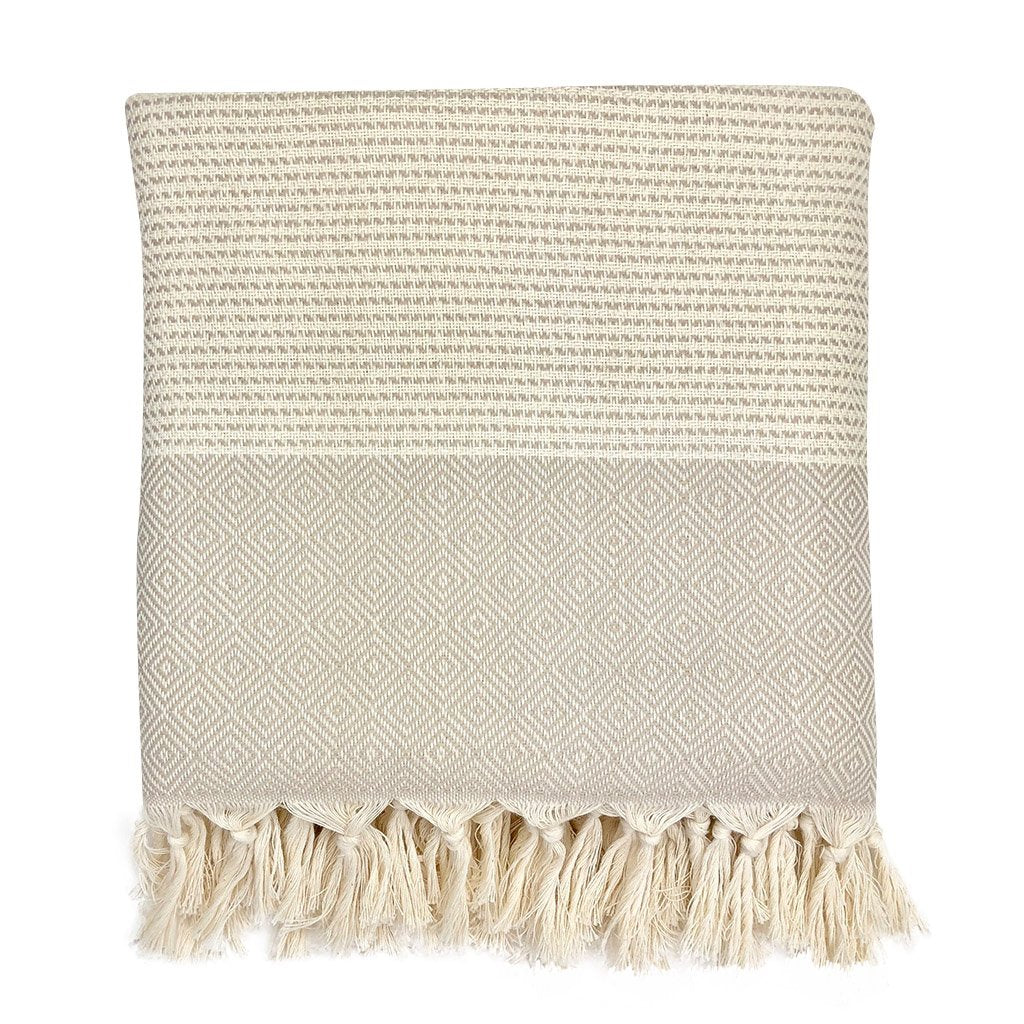 Elysian Diamond Stripe Turkish Throw