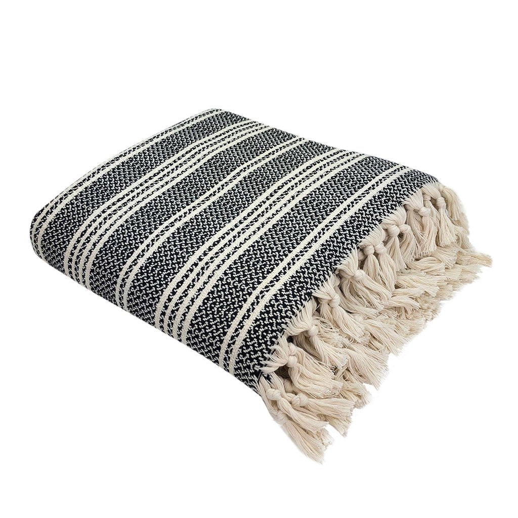 Elysian Woven Stripe Turkish Throw