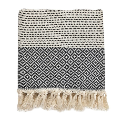 Elysian Diamond Stripe Turkish Throw
