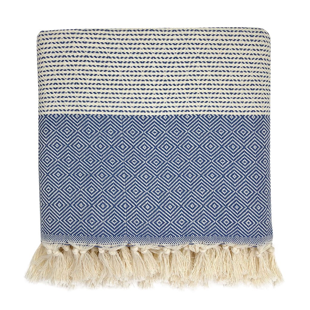 Elysian Diamond Stripe Turkish Throw
