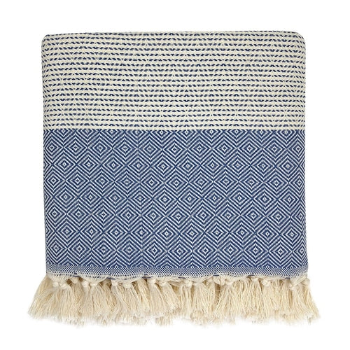 Elysian Diamond Stripe Turkish Throw