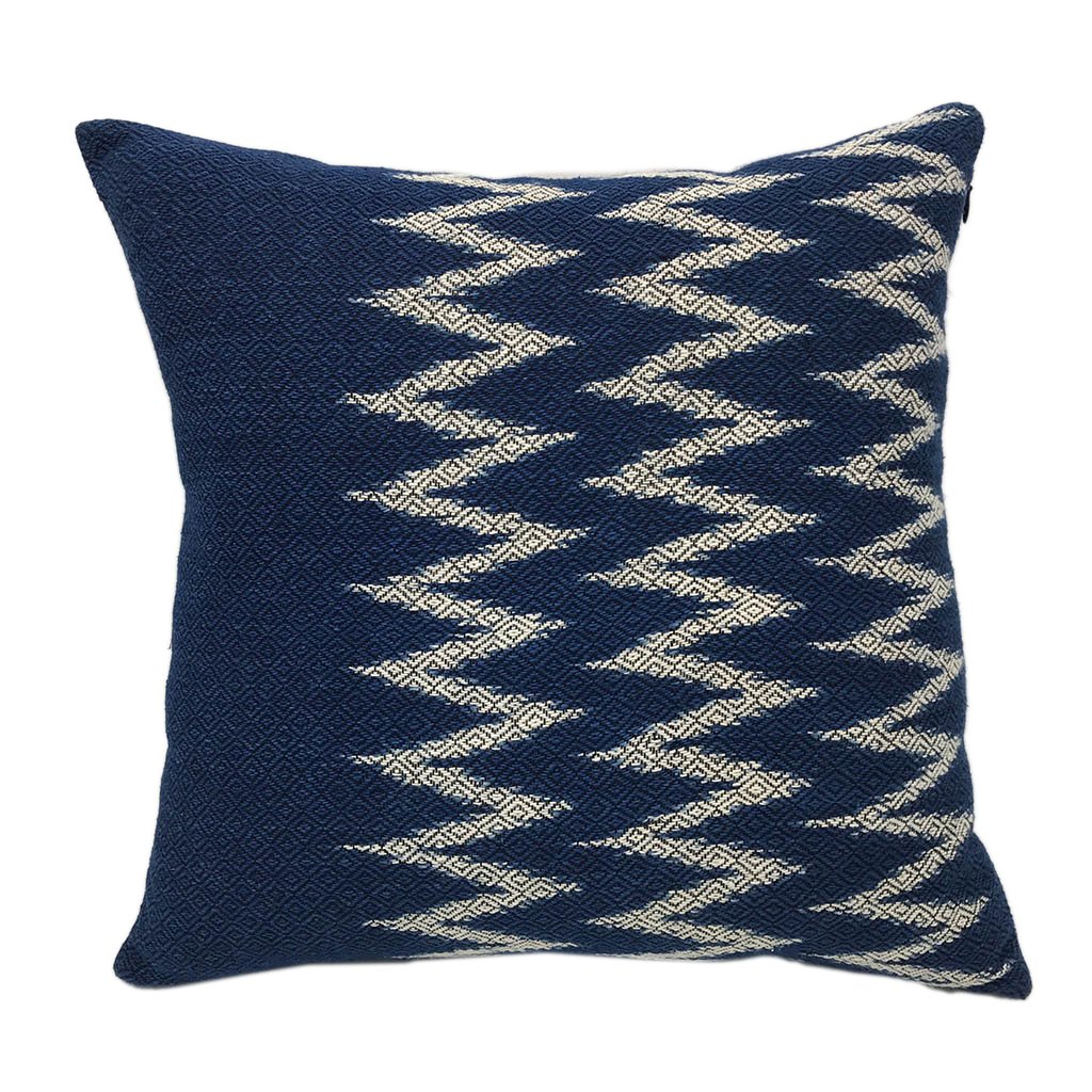 Elysian Indigo Chevron Pillow Cover