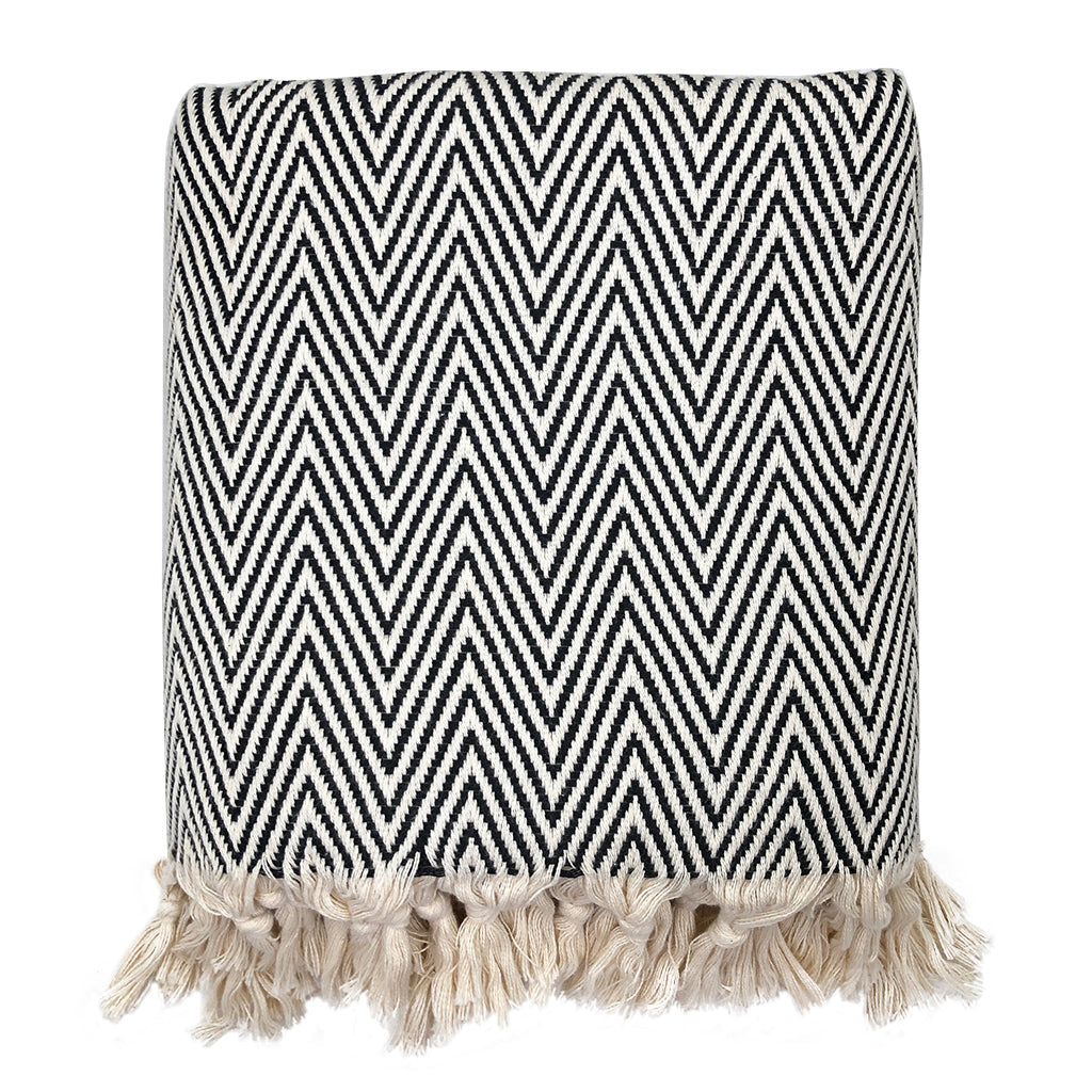 Elysian Chunky Chevron Turkish Throw