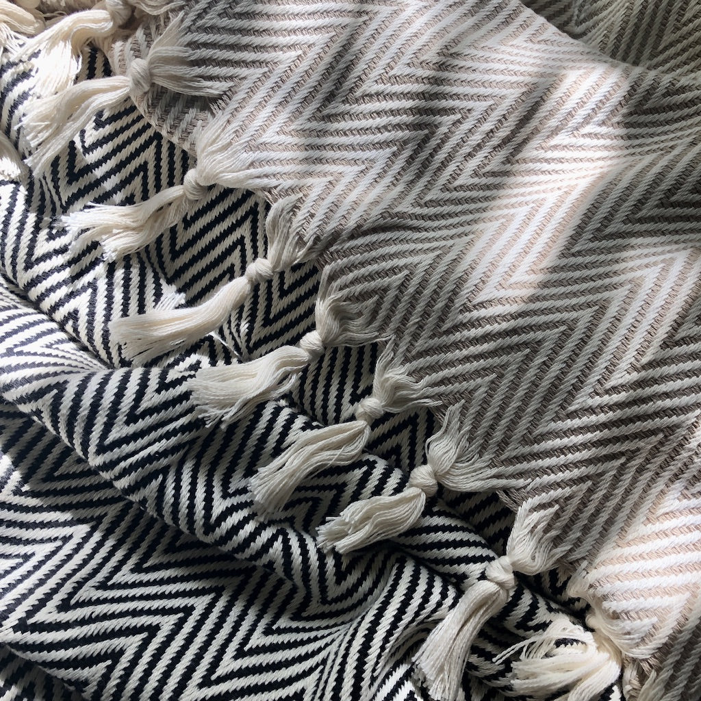 Elysian Chunky Chevron Turkish Throw
