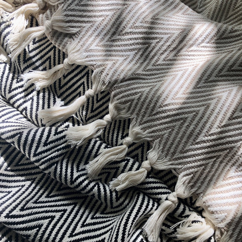 Elysian Chunky Chevron Turkish Throw