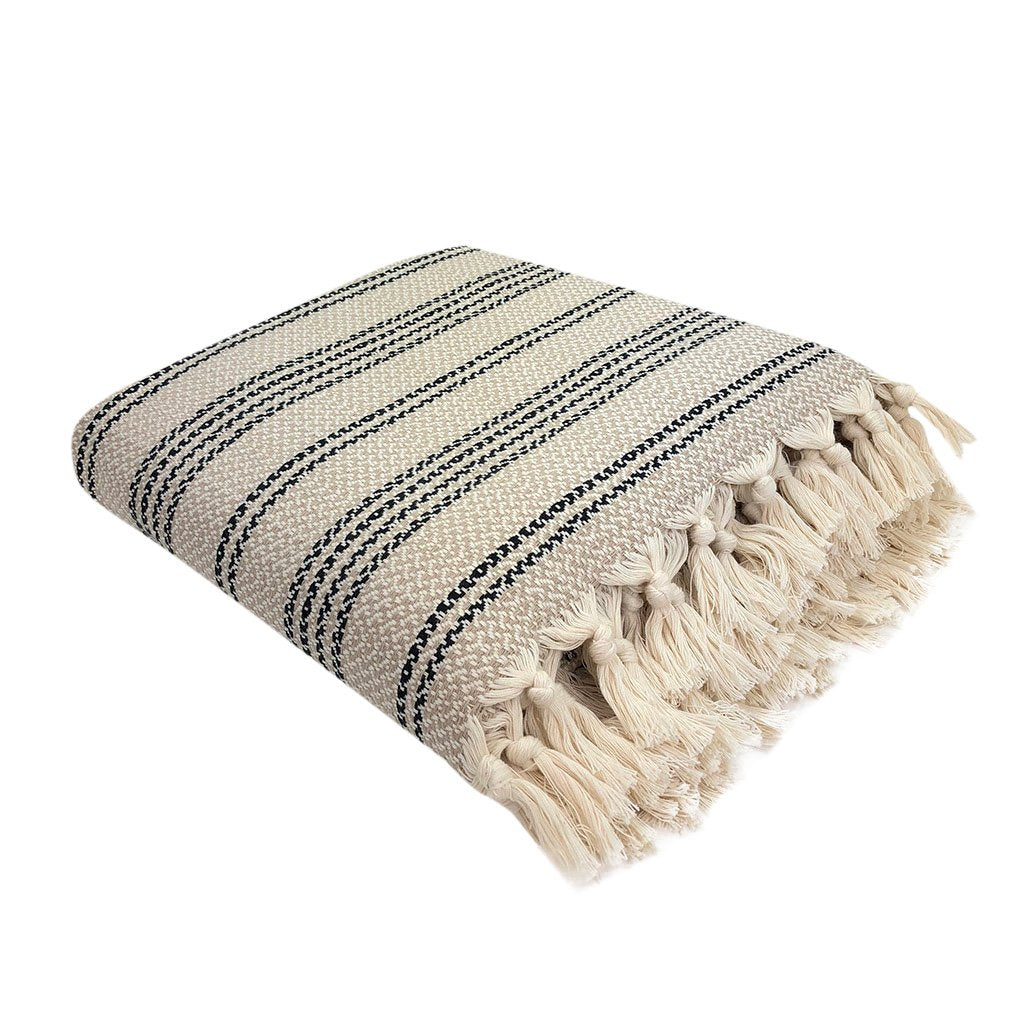 Elysian Woven Stripe Turkish Throw