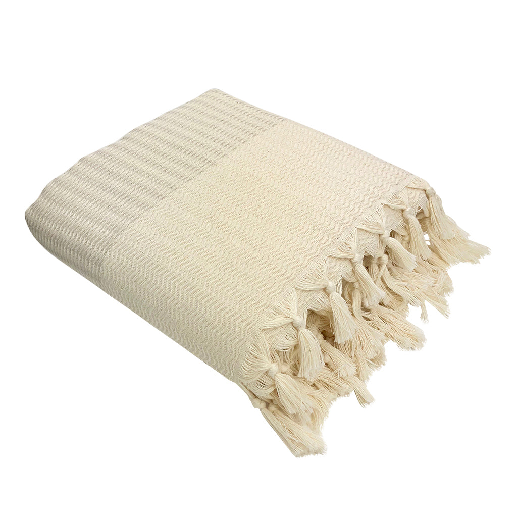Elysian Plush Wavy Turkish Throw