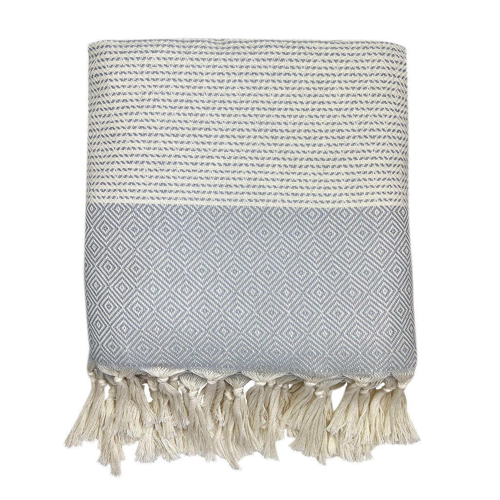 Elysian Diamond Stripe Turkish Throw