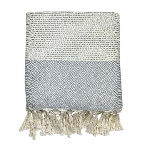 Elysian Diamond Stripe Turkish Throw