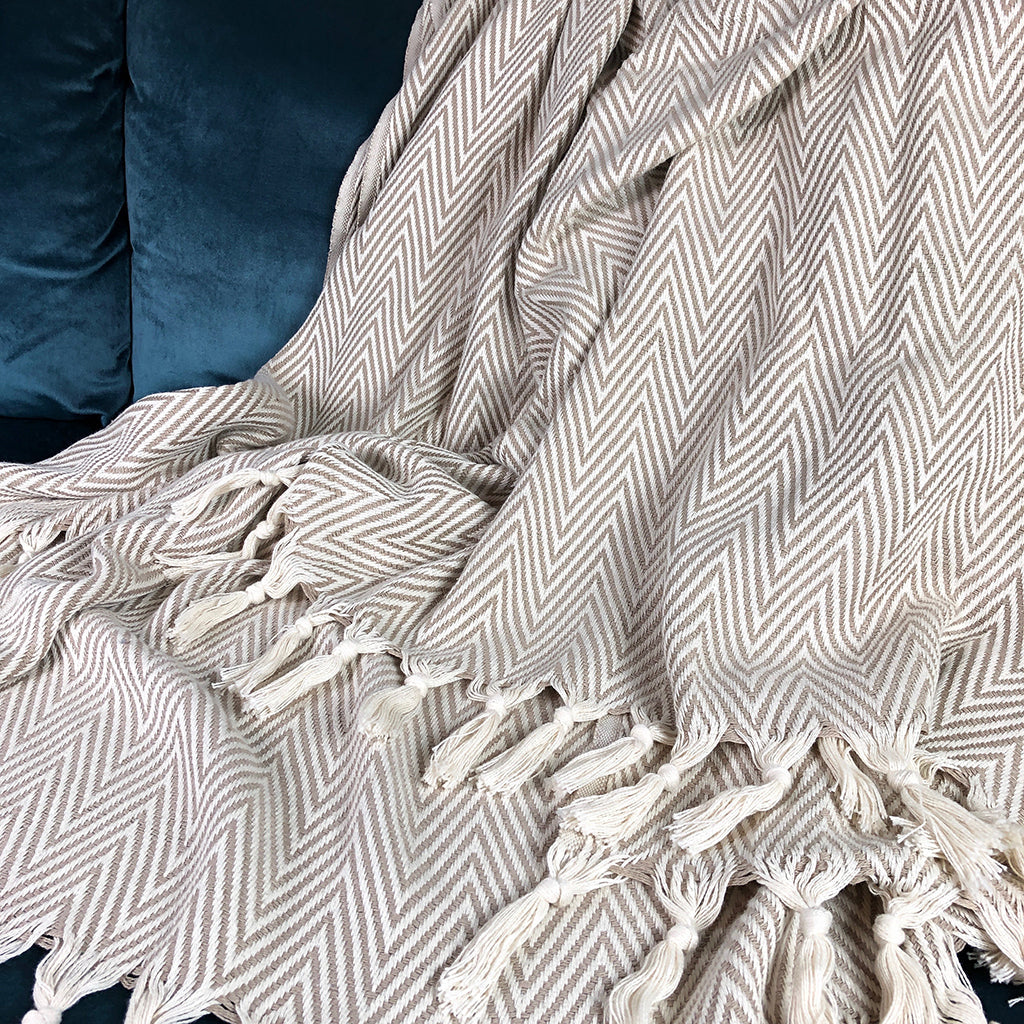 Elysian Chunky Chevron Turkish Throw
