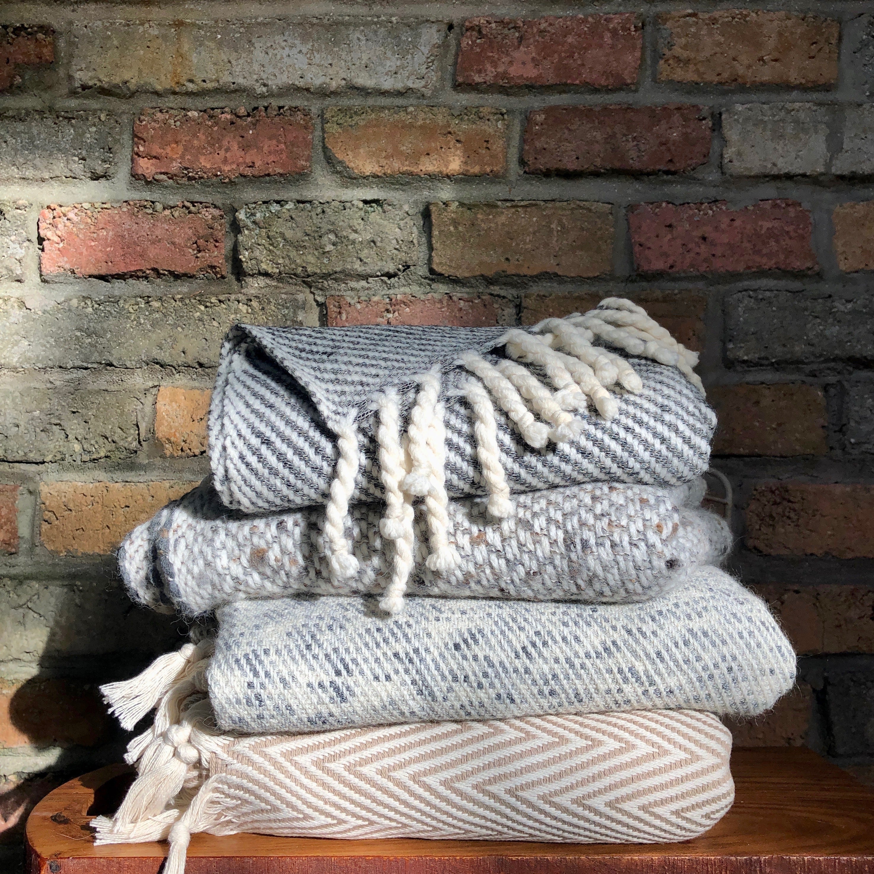 Elysian Chunky Chevron Turkish Throw