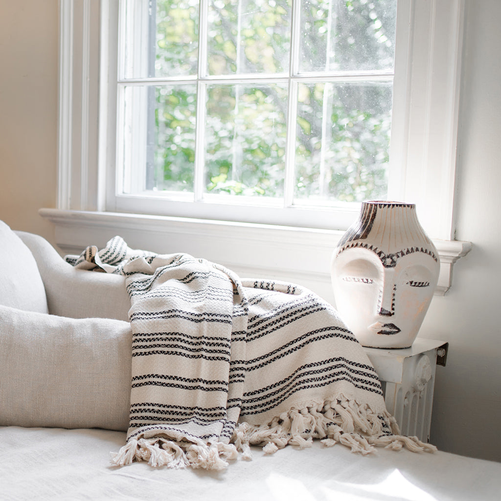 Elysian Woven Stripe Turkish Throw