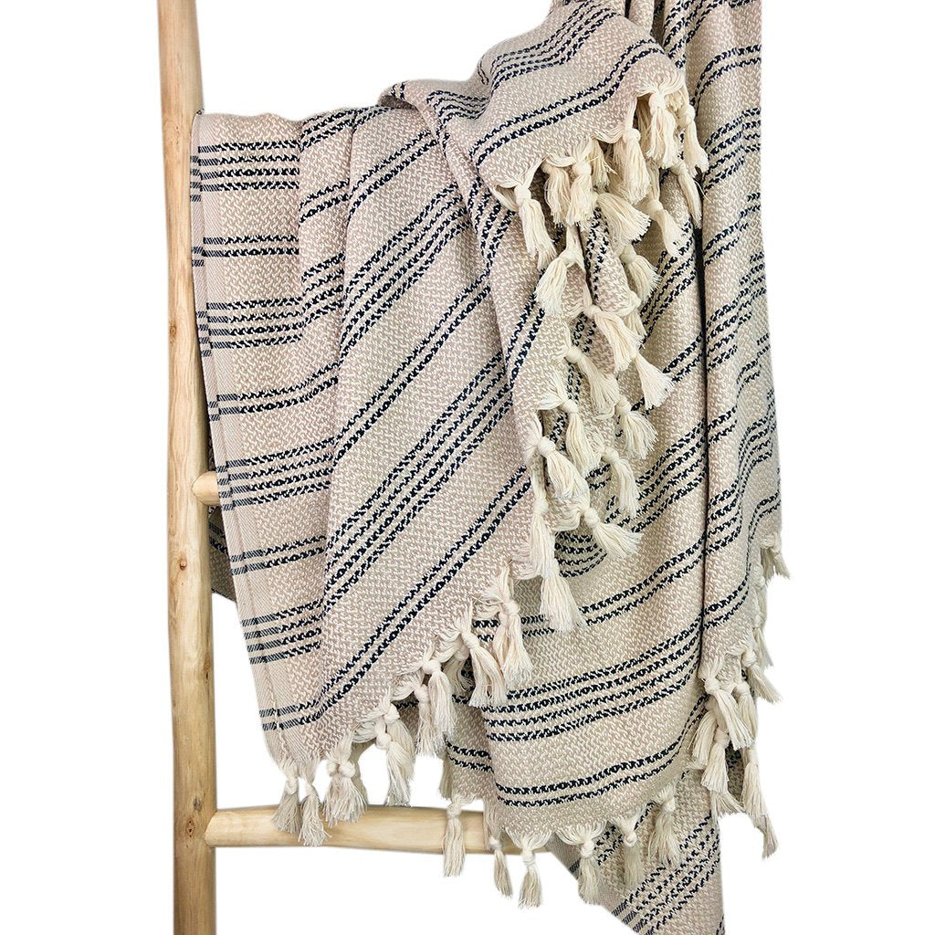Elysian Woven Stripe Turkish Throw