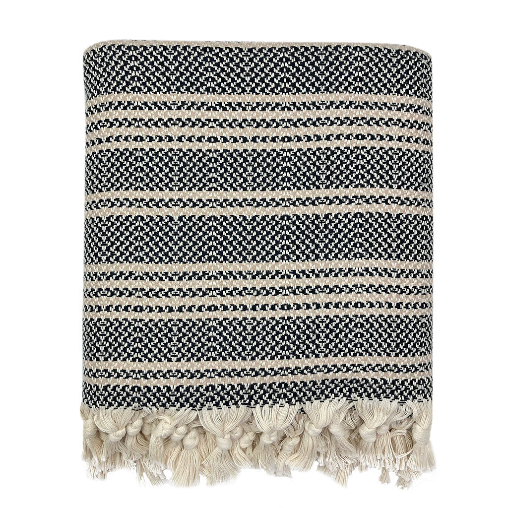 Elysian Woven Stripe Turkish Throw